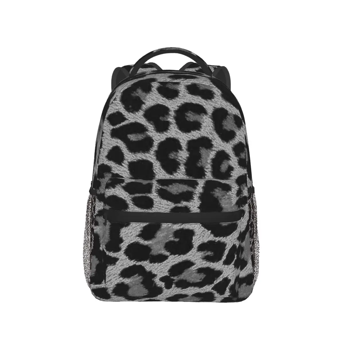 

Black Leopard Animal Skin Backpack Hot Sale Daypack Large Capacity Children BookBag School Bag Shoulder Bags for Men Women