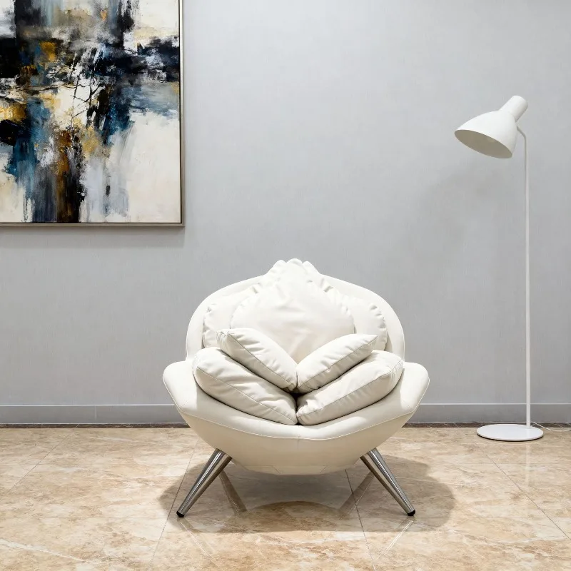 

Single sofa chair living room balcony leisure lazy special-shaped rose flower chair lily leisure chair