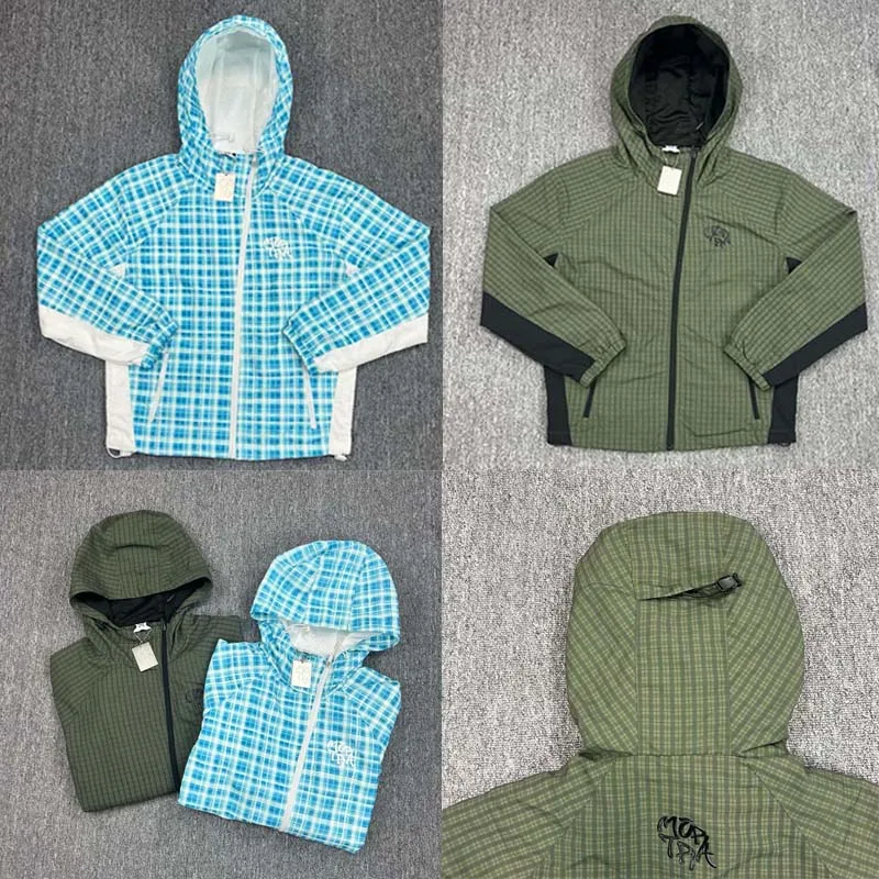 

Куртка Mertra 2025, уличная одежда, повседневная ветровка с капюшоном, модная куртка MERTRA в клетку на молнии со скосом, верхняя одежда