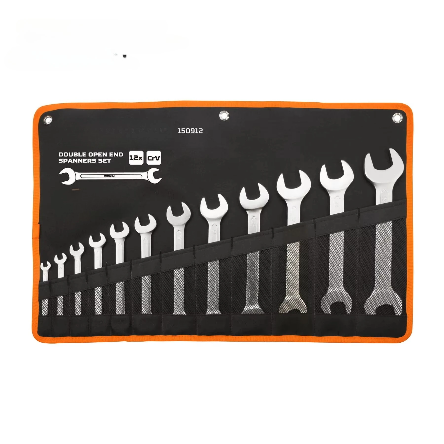 

150912 Industrial 12pcs Large Double Open End Chrome Vanadium Car Spanners Set