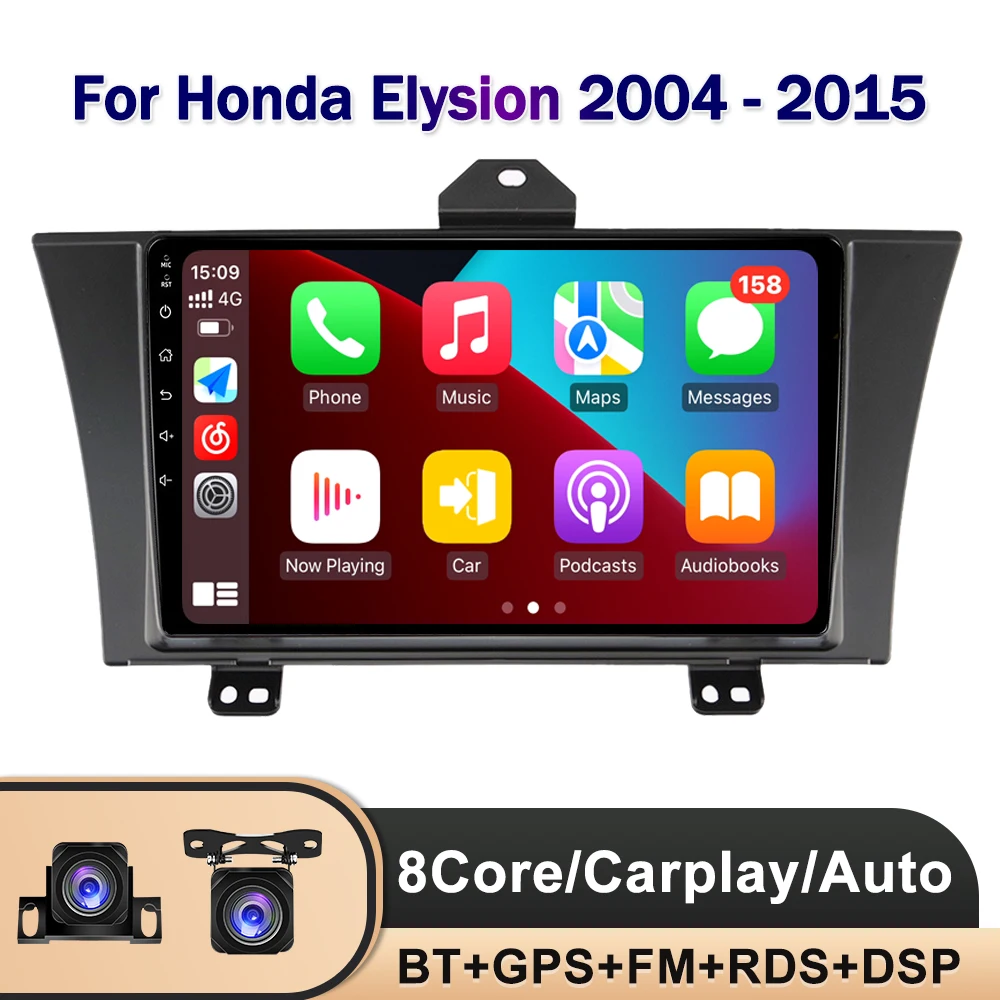 Android 12 For Honda Elysion 2004 2012 2013 2014 2015 Car Radio Multimedia Video Player Navigation stereo GPS DSP Carplay Auto