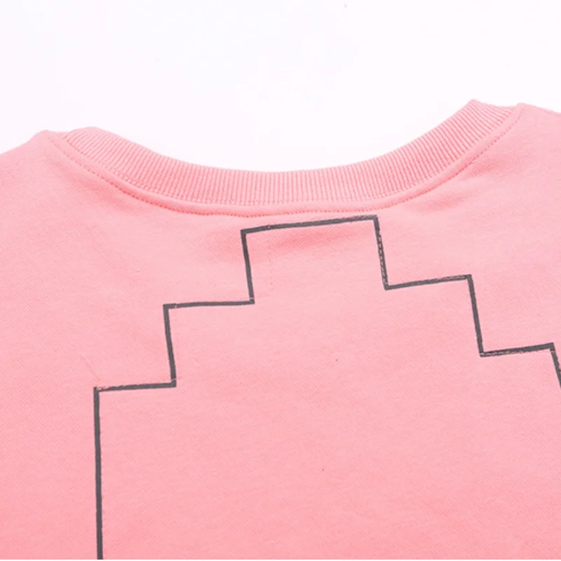 Pull à col rond brodé ballon rose, chemise de sport C.E pour Couples, sweat à capuche Cavempt, surdimensionné, décontracté