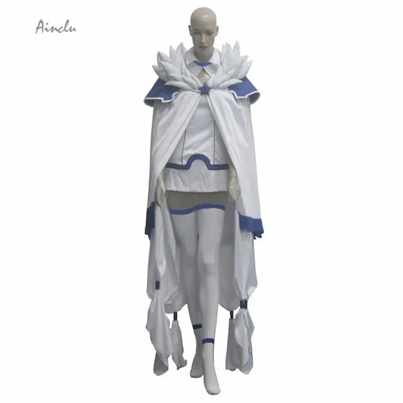 أينكلو تخصيص الكبار الأبيض الجنية الذيل صابر الأسنان السماوية معالج يوكينو Aguria موحدة زي الهالوين التأثيري