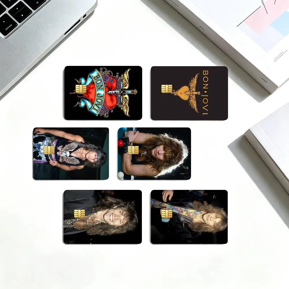 B-Bon Jovi C-Class Rock  Credit Card HD Stickers Game Card Decal Small Chip Waterproof Sticker Gift