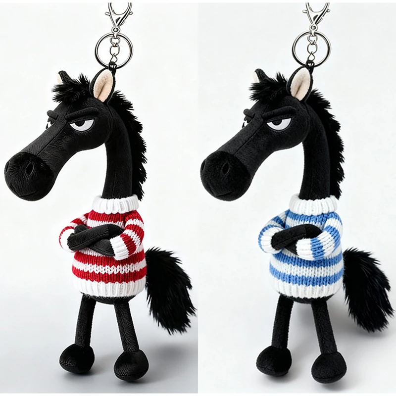 2026 السنة الجديدة الحصان على ظهره سحر الأطفال الكرتون متعة الحصان المفاتيح حزب هدية محظوظ هدية عيد الميلاد مضحك للجنسين الديكور #2