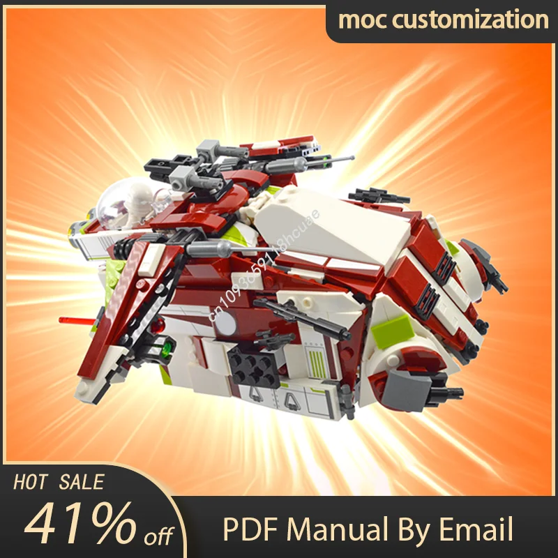 

NEW 503PCS MOC Star Battle Republic Clone Shuttle DIY Creative Children Brick Toy Birthday Building festival Gift Blocks