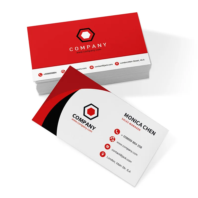 Customized Specialty Paper Business Card Production Custom Design QR Code High-end Personalized Double-sided Embos