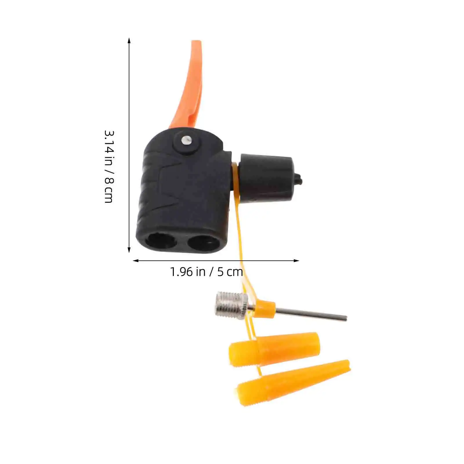 Parti di ricambio per pompa da bici regolabile da 5 pezzi Ugello adattatore valvola 2 in 1 per gonfiaggio dei pneumatici Deflazione compatibile con Us Fr Uk