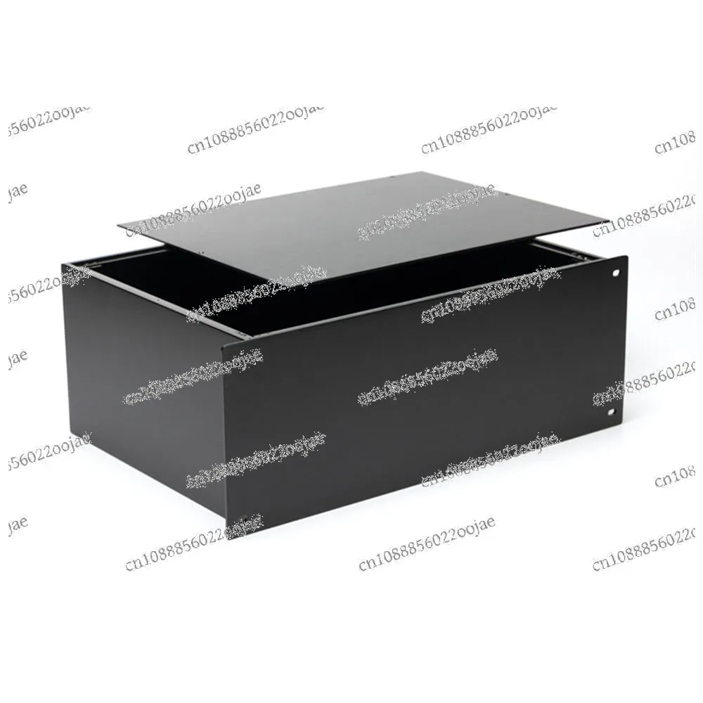 Full Aluminium Electric Case Jagged Side Panel Low Frequency Audio Electric Box CNC Machining 4U 19Inch Rack Mount Chassis