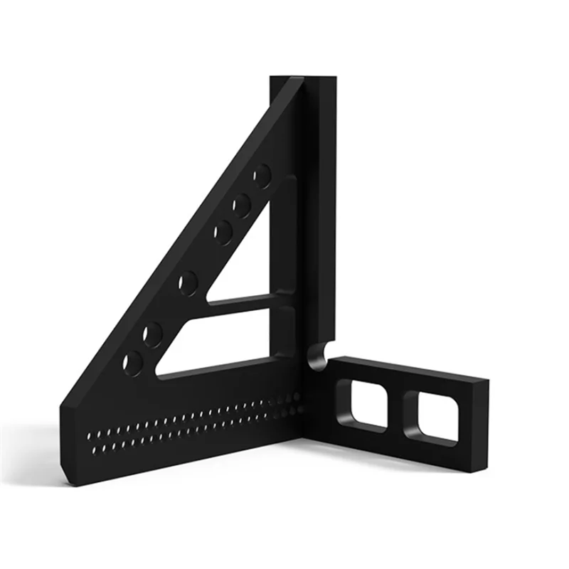 

A44Z-3-в-1 линейка с треугольными отверстиями, высокоточная угловая линейка для деревообработки, измерительный и маркировочный ручной инструмент для столярных работ