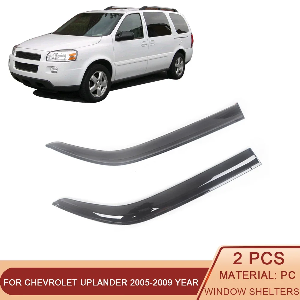 

For Chevrolet Uplander 2005-2009 Auto Black Tinted Car Side Window Visor Guard Vent Awnings Shelters Rain Guard Door Ventvisor