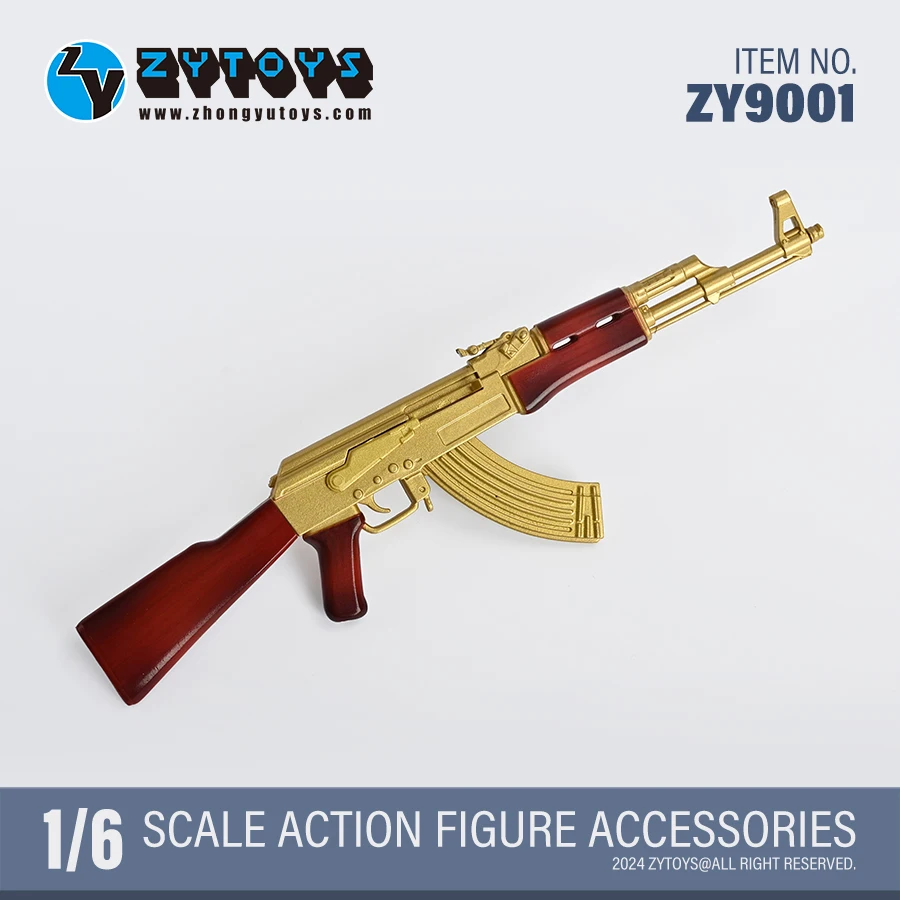 

1/6 WW2 Weapon AK47 AKS47 Pink Gold Plastic Model for 12inch Action Figure Military Soldier Collection Display Fashion Hot Toys