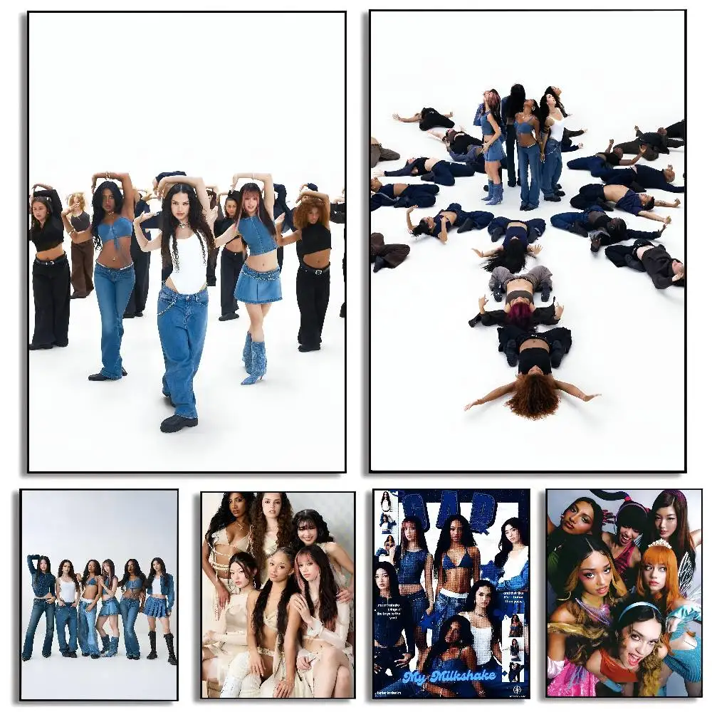 Korea Kpop Band K-Katseye Wall Art For Kitchen Decor, Poster Prints Home Decoration