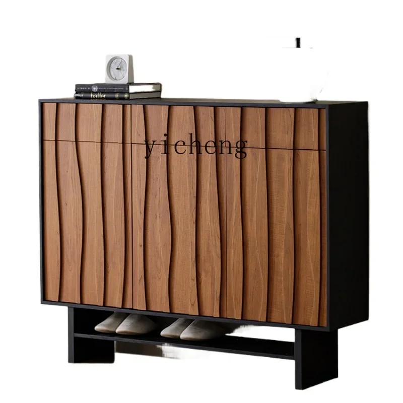 DD Solid Wood Shoe Cabinet Doorway Entrance Aisle Modern Simple Hallway Locker