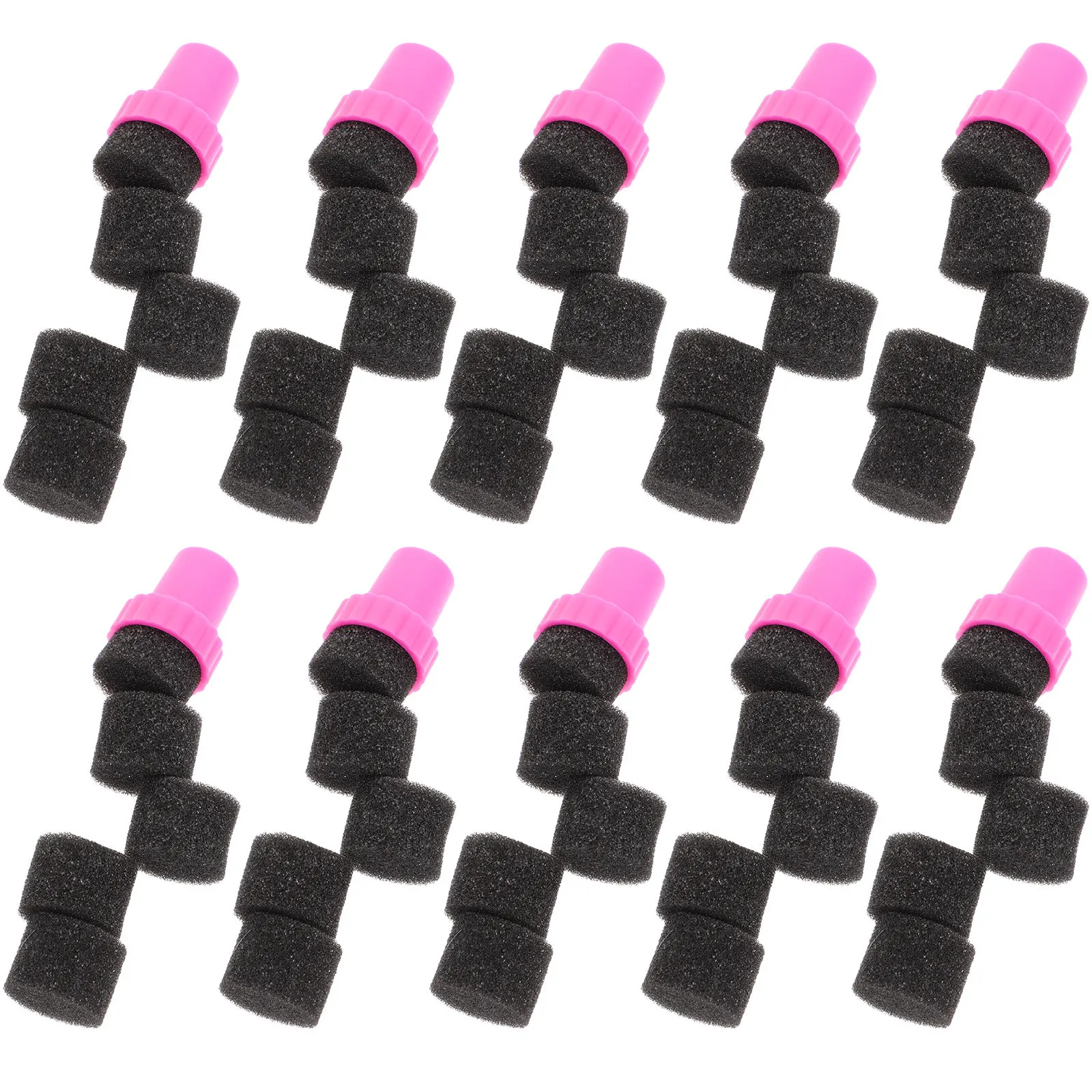 10Pcs Gradient Nail Art Sponge Block Stamper Premium Elastic Manicure Seal Sponge Polish Tool Beginner Practice Nail Stamp