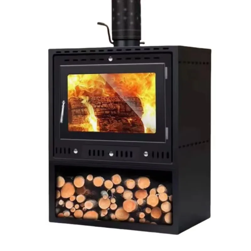 Popular Industrial Equipment Indoor Wood Stoves with Integrated Ovens and Water Fireplaces 1-Year Warranty