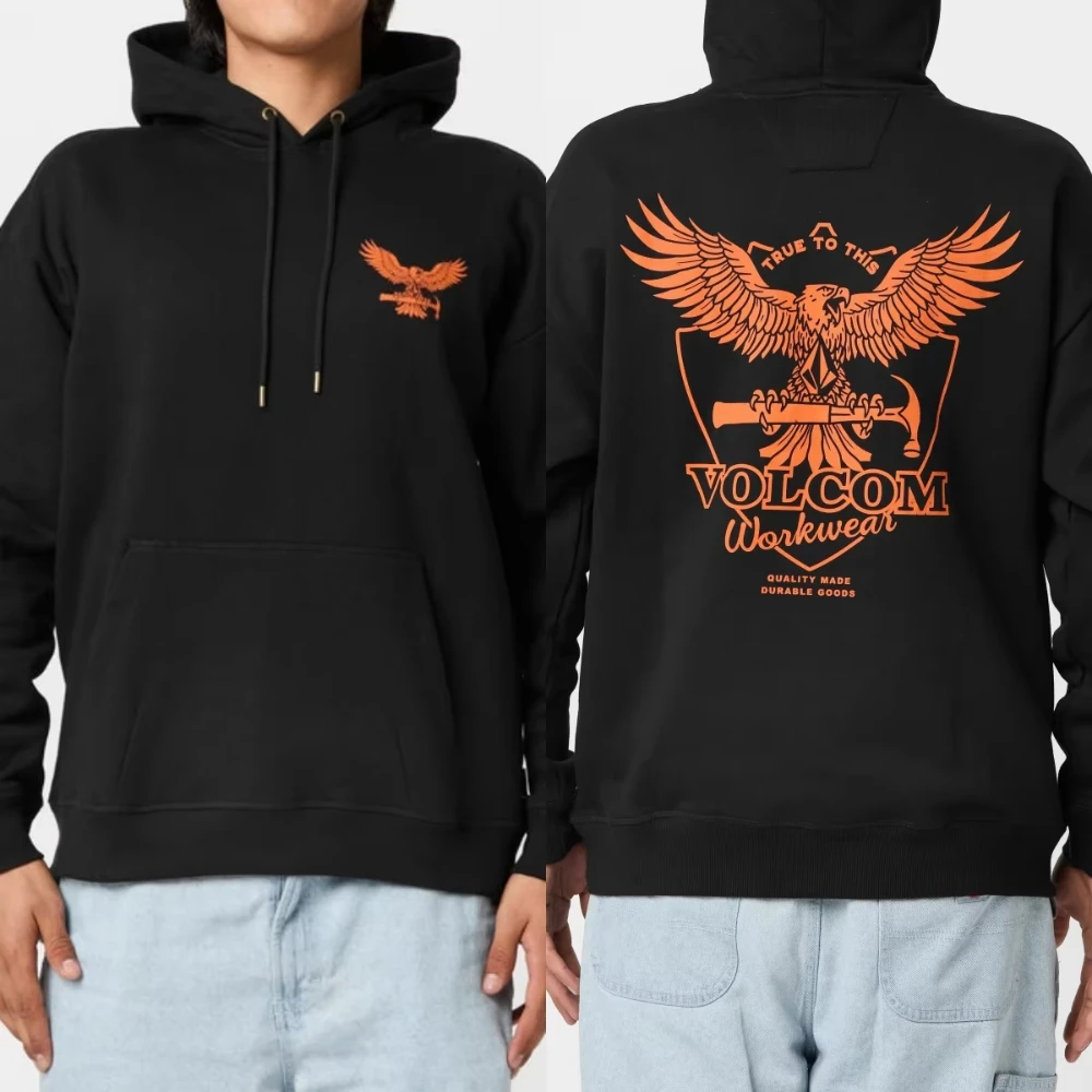 2026 Retro Volcom Hoodies Skateboard Collection Sweatshirt Graphic Printing High-end Luxury Unisex Style Both of Men and Women