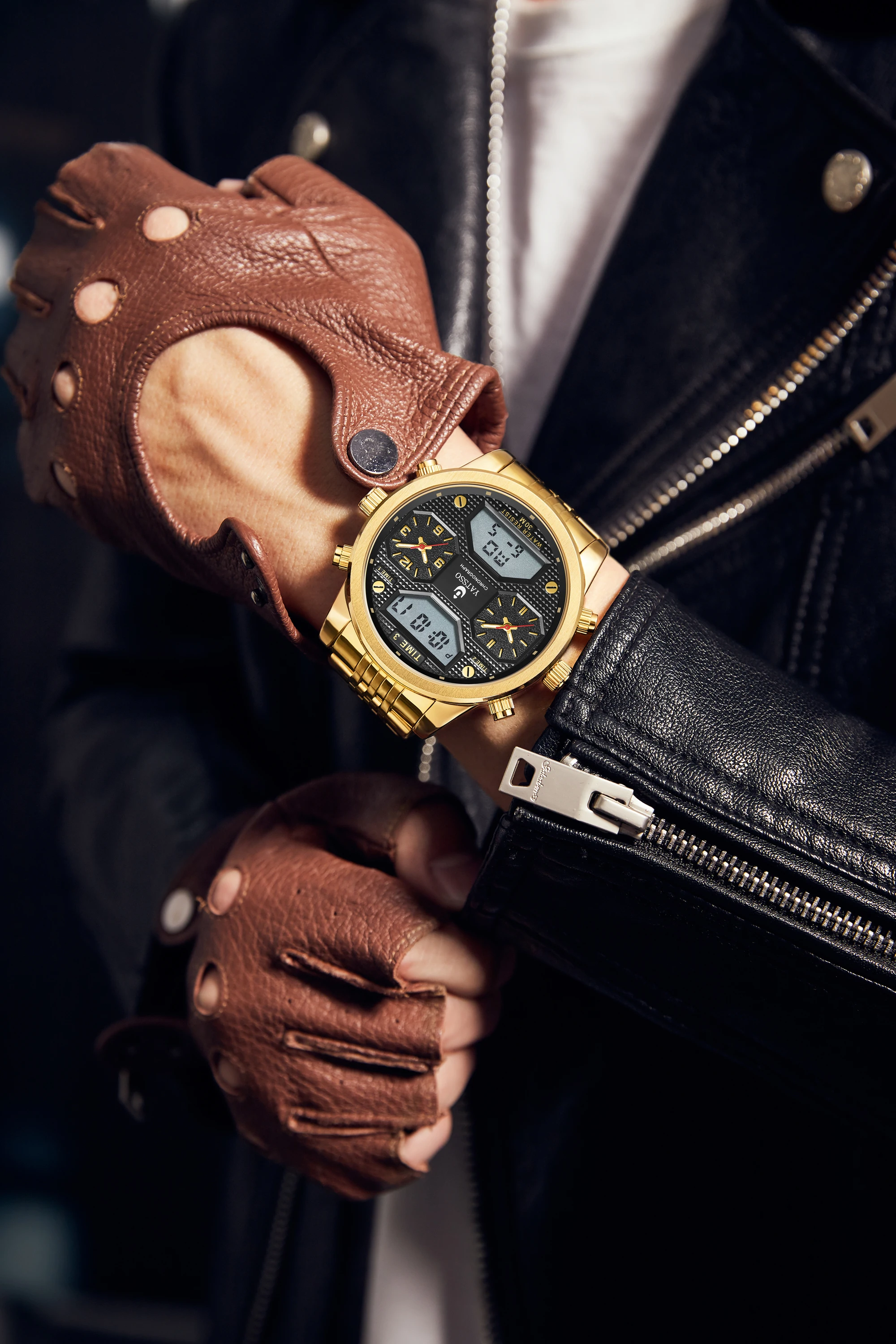 นาฬิกาข้อมือผู้ชายระบบสามระบบ: - Luxury Watch Zone บทวิจารณ์และราคา