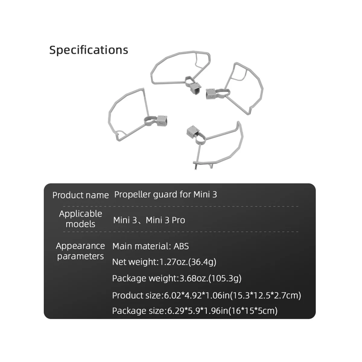 

Протектор пропеллера для Mini 3 Pro / Mini 3 пропеллеры для дрона реквизиты чехол для телефона защитное кольцо для бампера