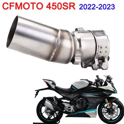 Slip On Exhaust For CFMOTO CF 450 SR 2022 2023 Years Motorcycle Exhaust Escape moto Modified Middle Link Pipe 51mm Inlet