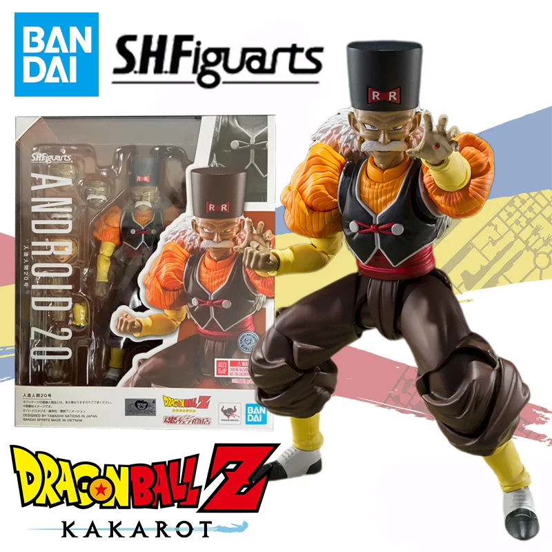 

Bandai Original Box S.H.Figuarts SHF Dragon Ball Z Android 20 19 Anime Action Figure Finished Model Kit Toy Gift for Children