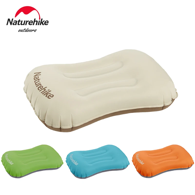 Naturehike acampamento travesseiro inflável tpu portátil ultraleve viagem caminhadas ar dormir travesseiro para pescoço almofada de apoio lombar