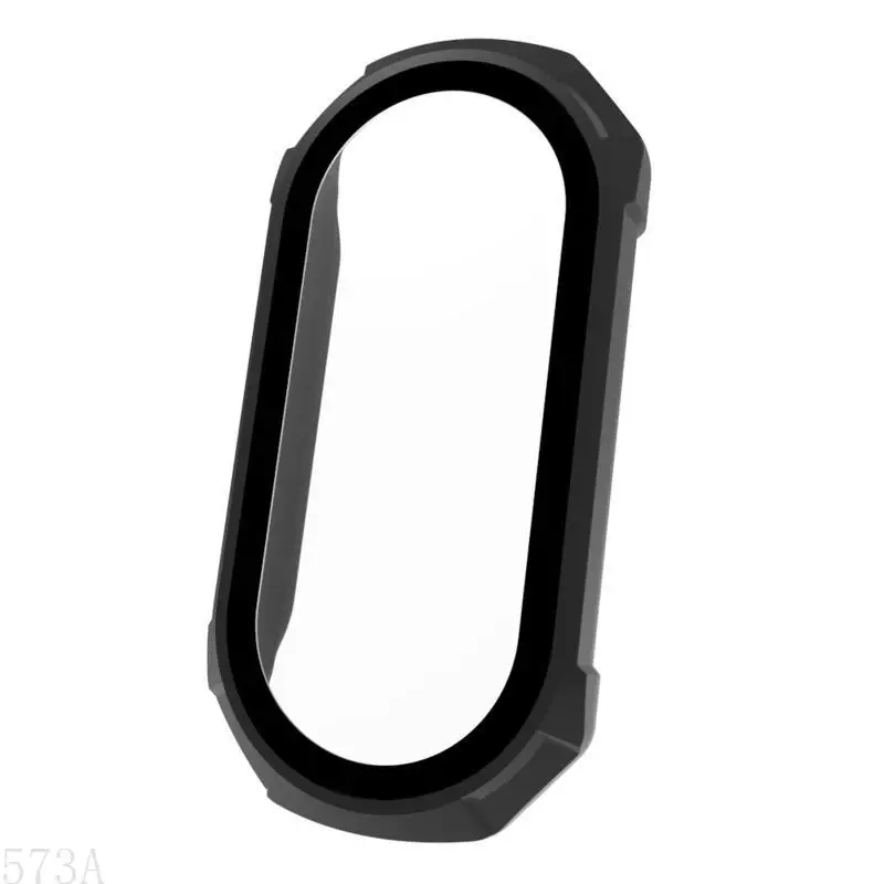 573A жестко для заполнителя с полным экраном с закаленным стеклянным стеклом для покрытия корпуса для Mi Band 7