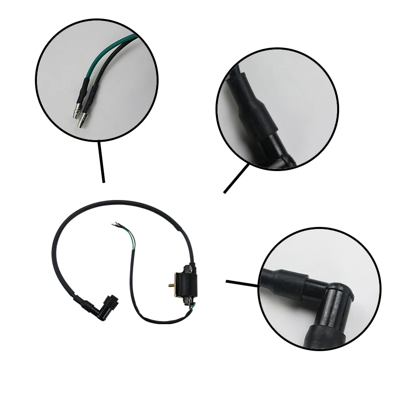 Motorcycle Parts Tools Rubber Ignition Coil 3 For 110cc To 125cc Dirt Bike Ignition Coil With Wire Plug Motocross Accessories