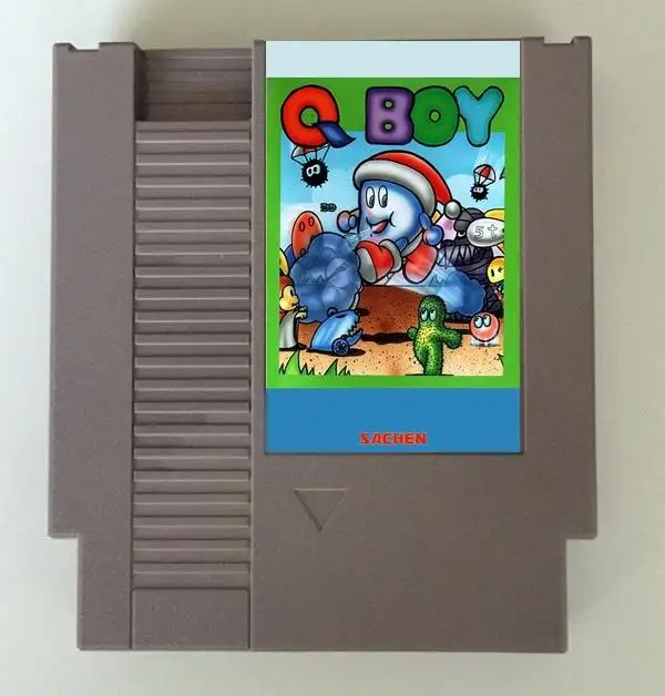Cartucho de jogo do menino de q para o console de nes/fc