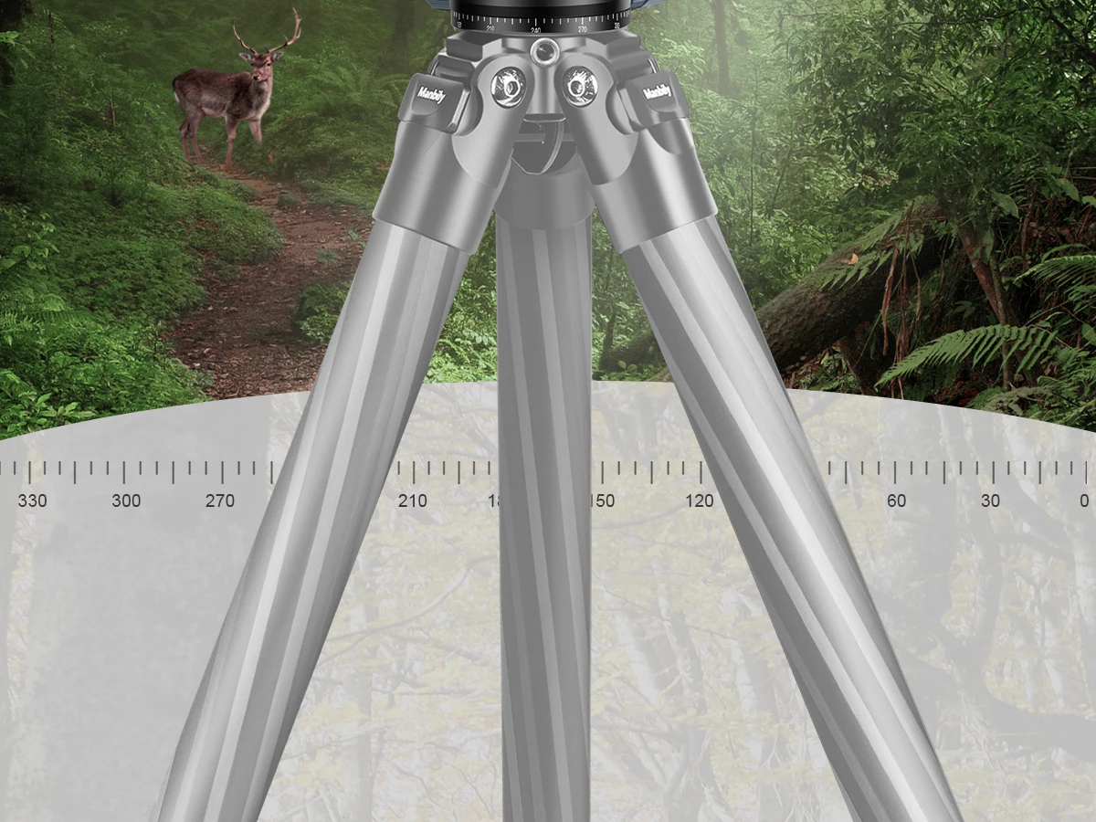 Manbily BH-U3 360 ° Kugelkopf für Jagdgewehr-Stativ, Satteladapter-Clip für präzises Schießen, Outdoor-Stativklemme, 44-mm-Kopf – Detail 2
