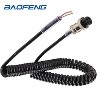 4 Pin Radio Microphone Cable for Cb Ham Radio Female Microphone Plug Hand Microphone Mic Cable Cord with Aviation Head Connector