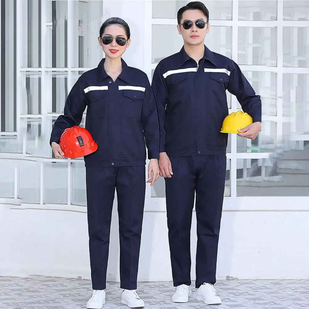 

Work Clothes Unisex Workwear Durable Reflective Workwear Set For Mechanics Auto Repair Workers With Safety Features Multiple