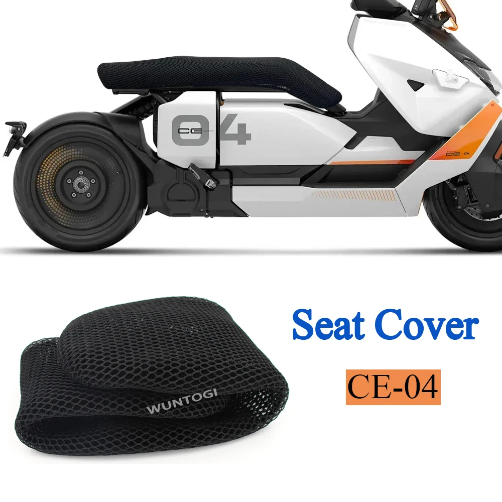 

CE04 2022 NEW Motorcycle Insulated Seat Cover For BMW CE 04 ce04 Seat Accessories CE04- Protect Cushion Nylon Mesh Fabric Saddle