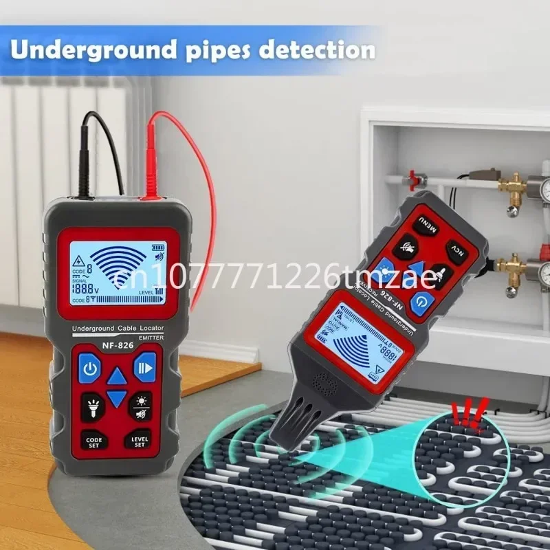 Detection Wall Wire Water Gas Pipeline Path Underground Cable Tester Locator Wire Tracking Device