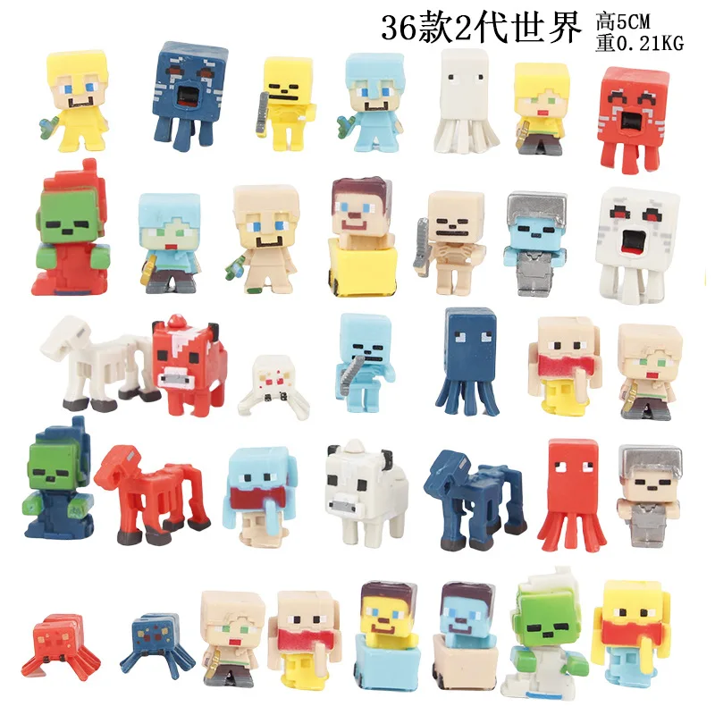 36 قطعة/المجموعة/المجموعة سلسلة 1 إلى 4 لعبة كلاسيكية عالمية صغيرة نماذج شخصيات محيطية حلي PVC ألعاب أطفال