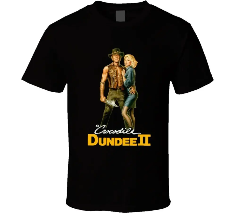 Crocodile Dundee 2 Retro 80's Action Movie T ShirtHigh Quality 100%Cotton Short Sleeve