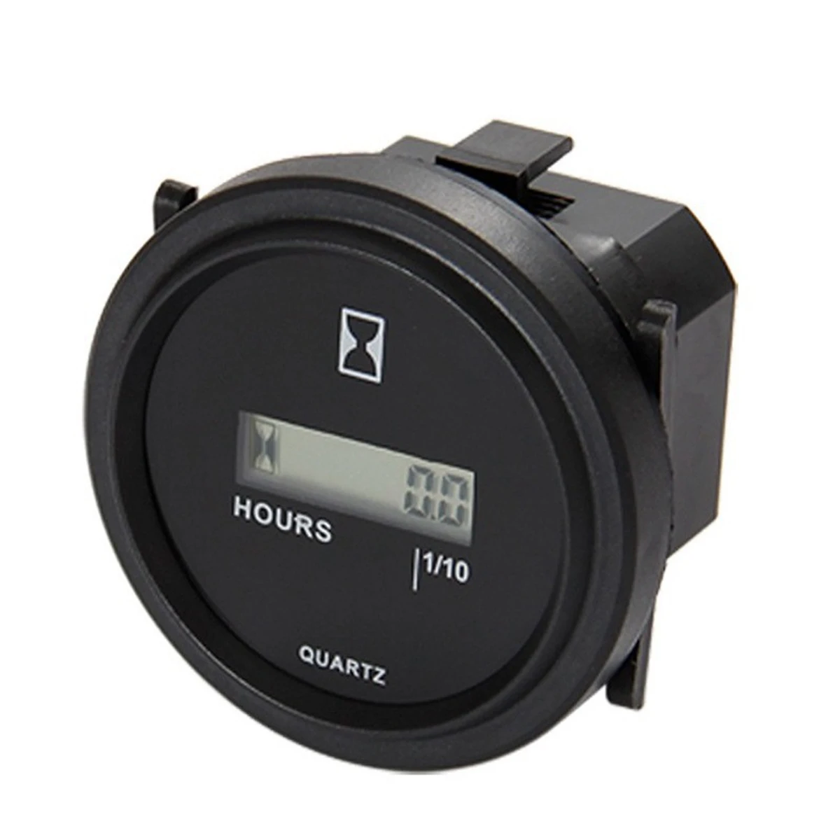 CYCLI-Digital Hour Meter Resettable Total Running Hours Data Storage For Lawn Mower Tractor Generator Golf Cart Marine ATV