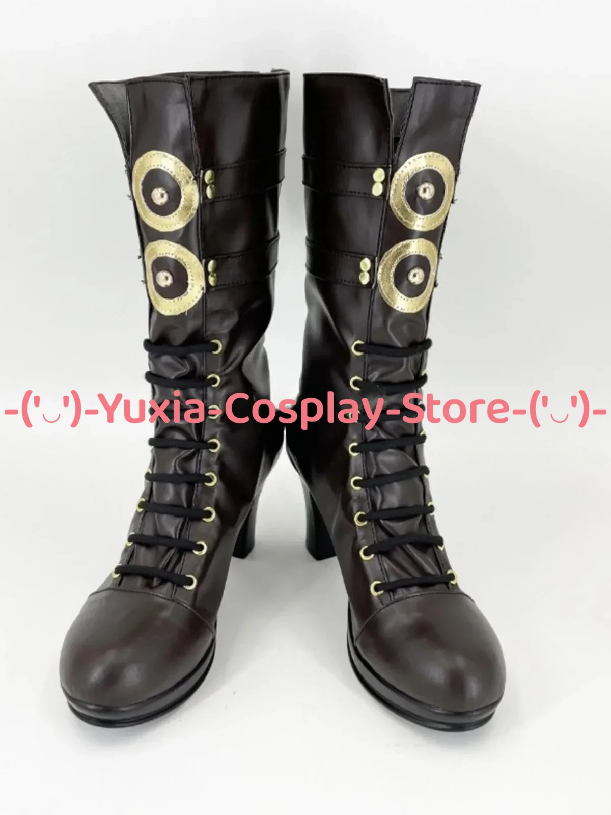 유샤이아코스프레! Identity V 향수 제조공 코스프레 신발 애니메이션 게임 캐릭터 소품 PU 가죽 부츠 할로윈 카니발 파티 의상