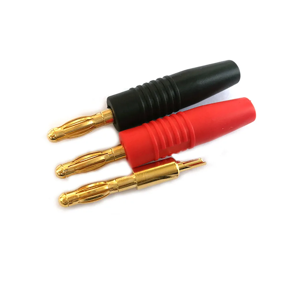 

Gold-plated 4mm banana plug audio speaker amplifier cable power screw socket connector adapter