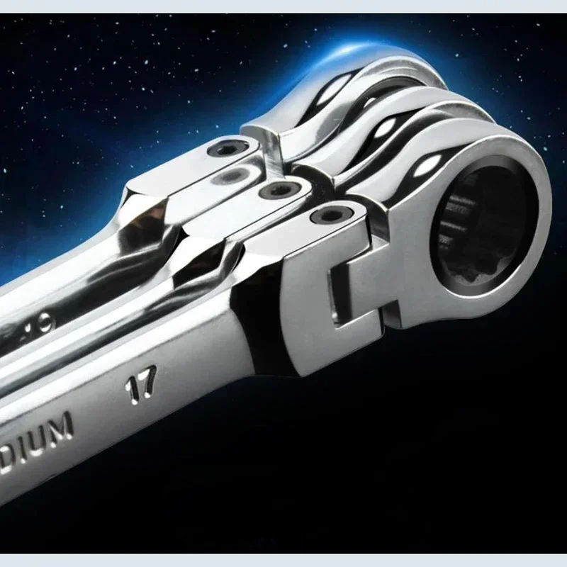 

Flexible Head Combination Ratchet Wrench Dual-Use Ratchet Wrench tools Torque Gear Socket Nut Tools