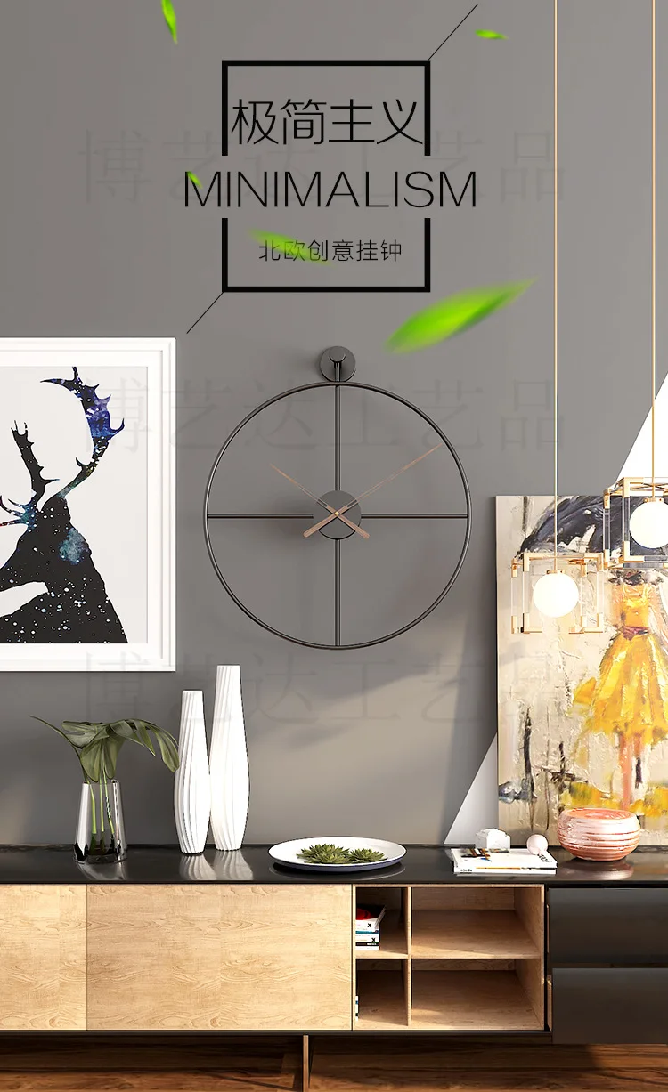 เรียบง่าย ความทันสมัย นาฬิกาแขวน แฟชั่น บุคลิกภาพ ความคิดสร้างสรรค์ ความยิ่งใหญ่ นาฬิกา