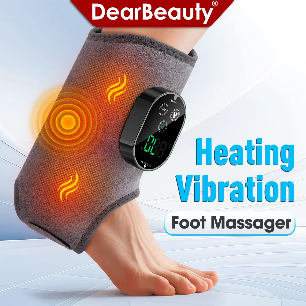 

4 in 1 Electric Foot Ankle Massager with Vibration Massage & Heating Pads for Muscle Relief Elbow Relax Muscles Warmth in Winter