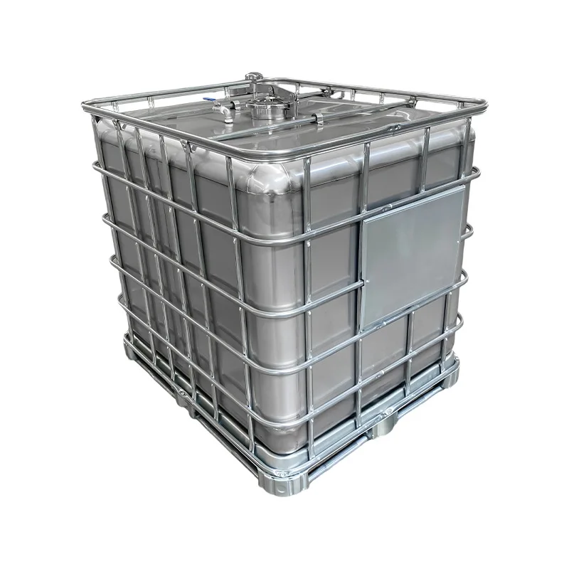 

Stainless steel ton barrel 1000L thickened anti-static IBC large-capacity chemical barrel square barrel