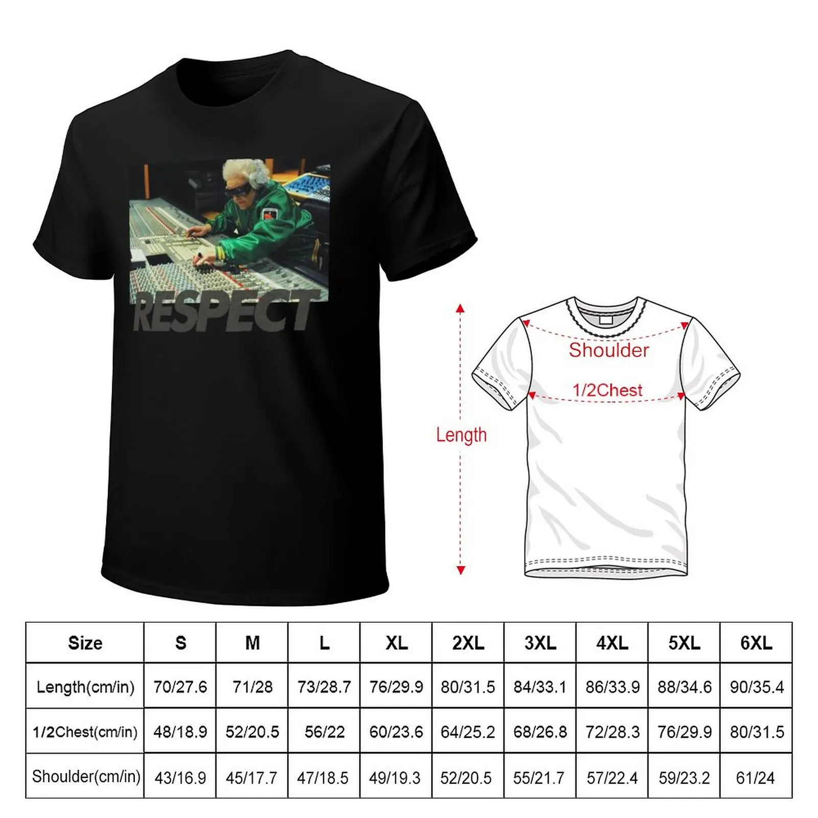 Respect the DJ T-Shirt Festive Simple T-Shirt