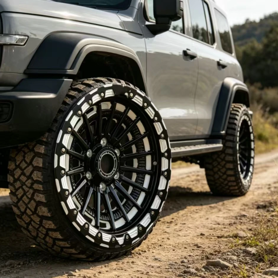 Bespoke Beadlock Forged Wheels Custom 6x114.3 6x139.7 Inch 4x4 Off-Road Fit for Aluminum Alloy Rims Tuning JJ1910