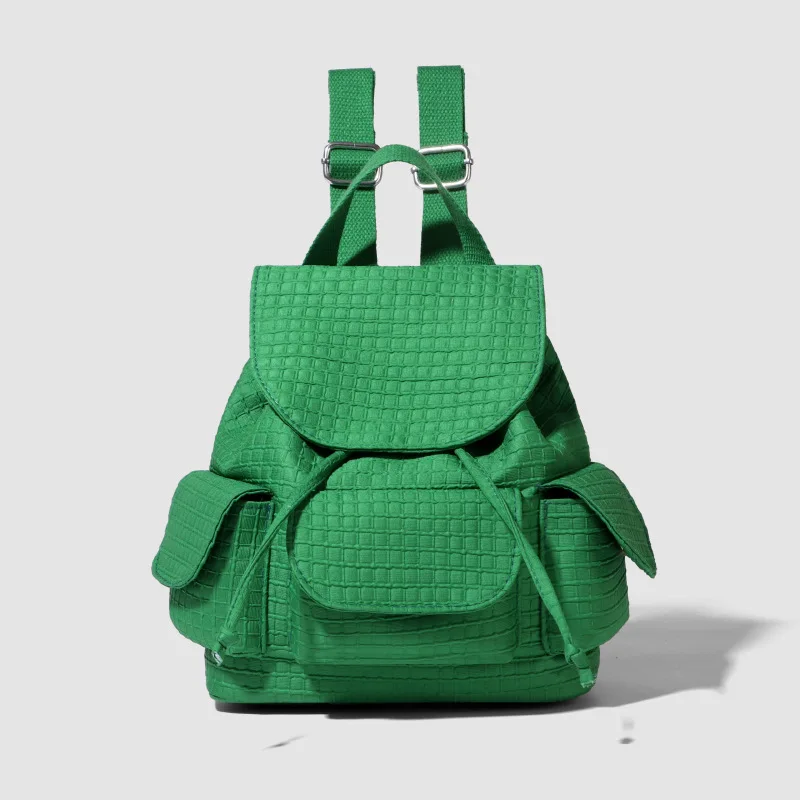 

New Fashion Solid Color College Style Girl Niche Casual Drawstring Commuter Backpack Lightweight Women's Bag Bags for Women