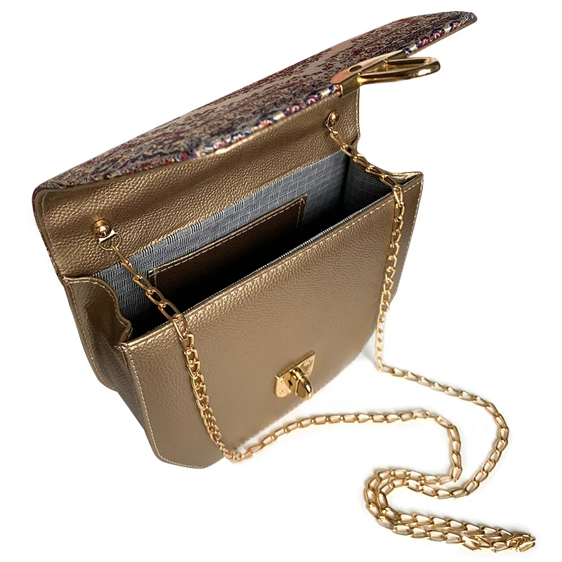 Luxo Mulheres Couro Ombro Crossbody Handbag Senhoras Autêntico Design Padrão Moda Cadeia Strap Bags
