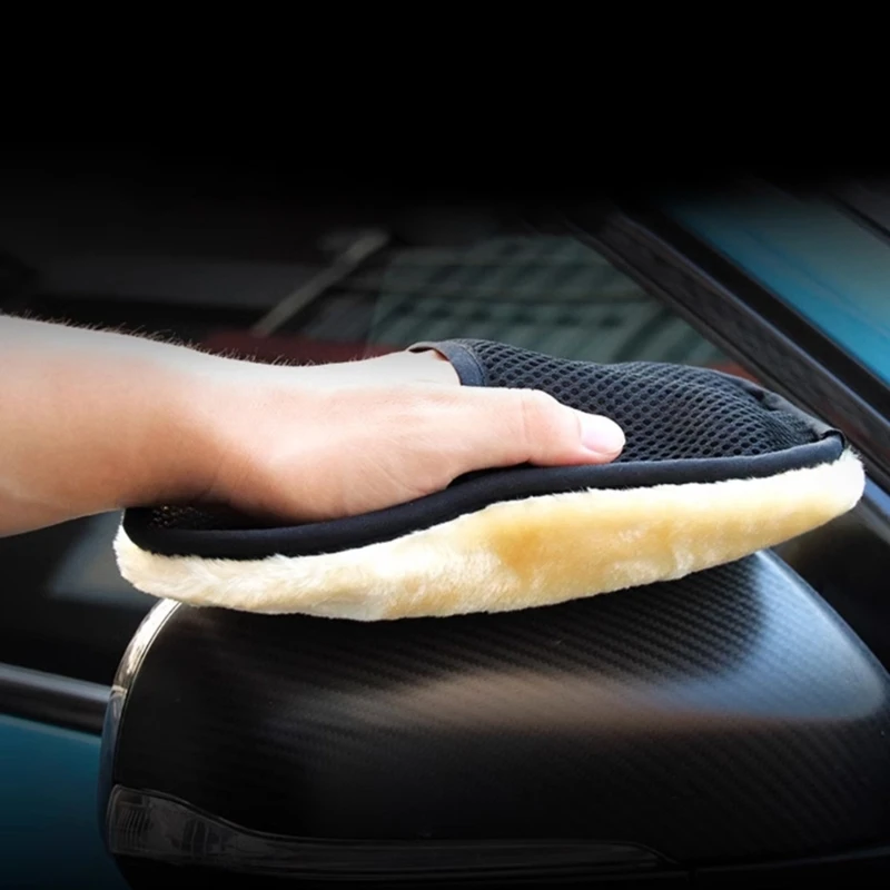 Car Wash Glove Microfiber Car Wash Sponge Care Washing Detailing Brush Pad Dropship