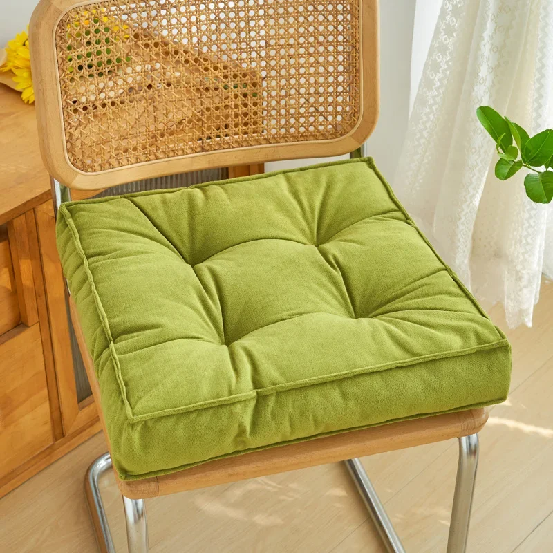 Thickened Chenille Seat Cushion Office Sitting Tool Chair Pad Anti-Buttock Pain Sofa Dining Chair Pad Winter Office Home