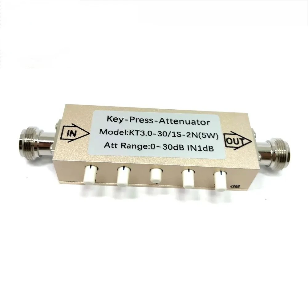 5W N 0-90dB Adjustable Key Press Attenuator N type female Step Adjustable RF Attenuator